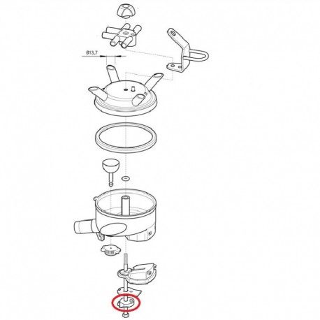 Soporte goma para Modelo CV