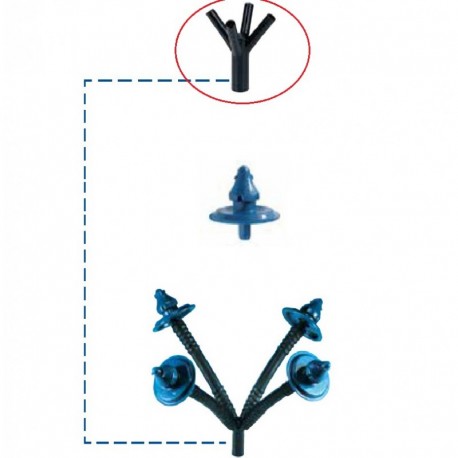 Distribuidor de lavado con entrada de aire