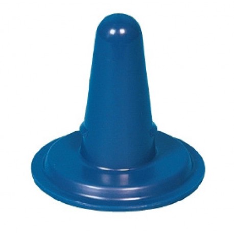 Pezón plástico azul